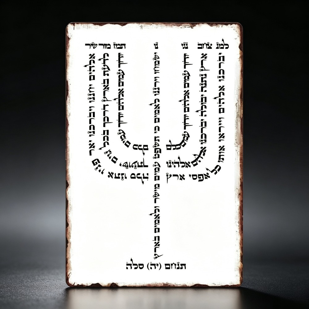 Home Decor - CIFBUY Vintage Hebrajski YHVH Aluminiowy Znak