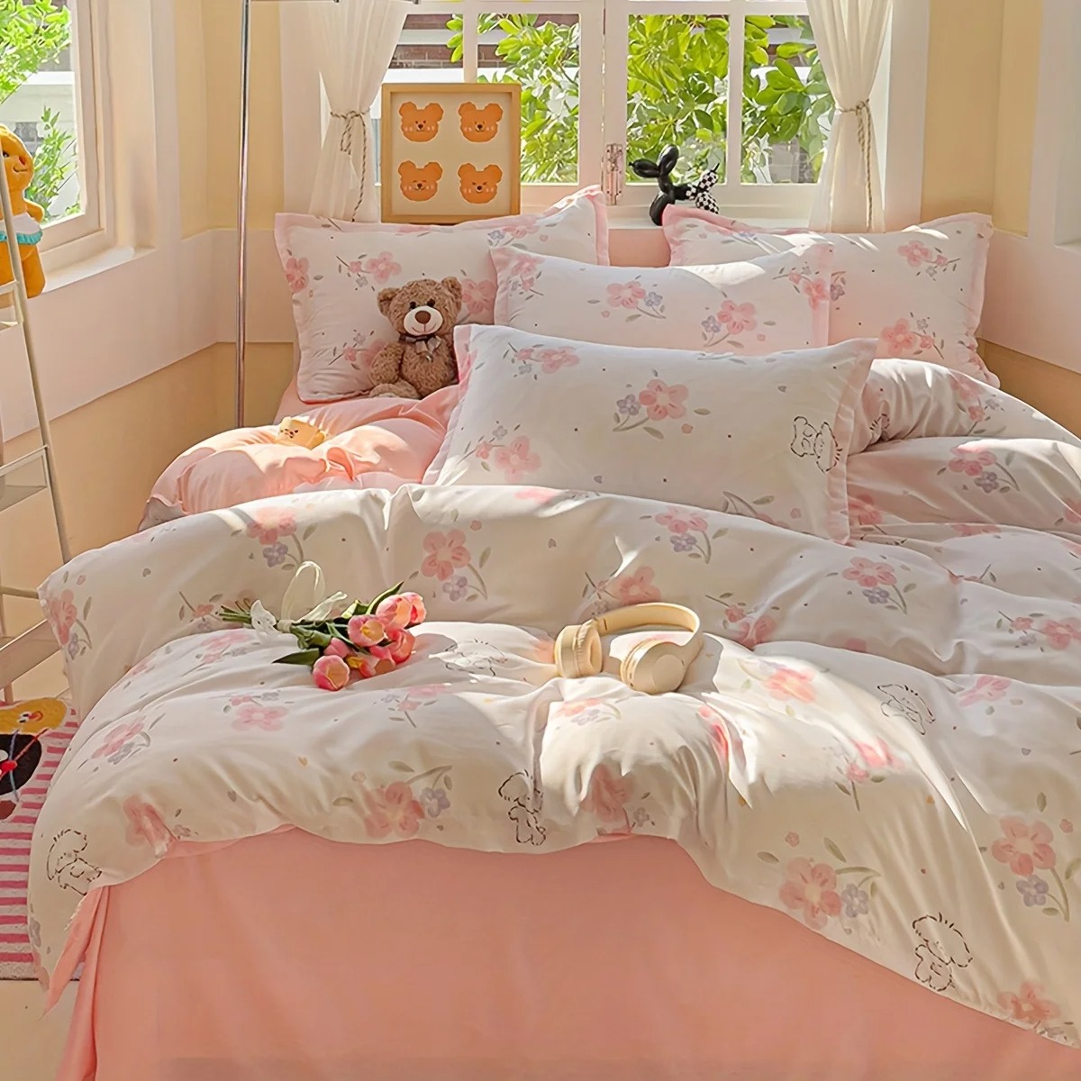 4-częściowy miękki, gładki zes – Duvet Cover Sets With Zipper recenzja i cena