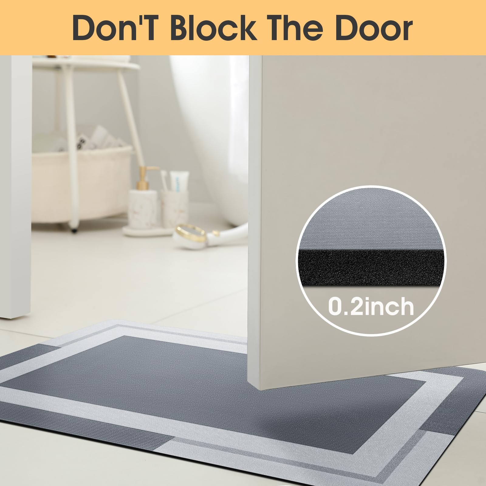 Dywanik łazienkowy VIKAMA z an – Quick Dry Diatomite Bath Mat recenzja i cena