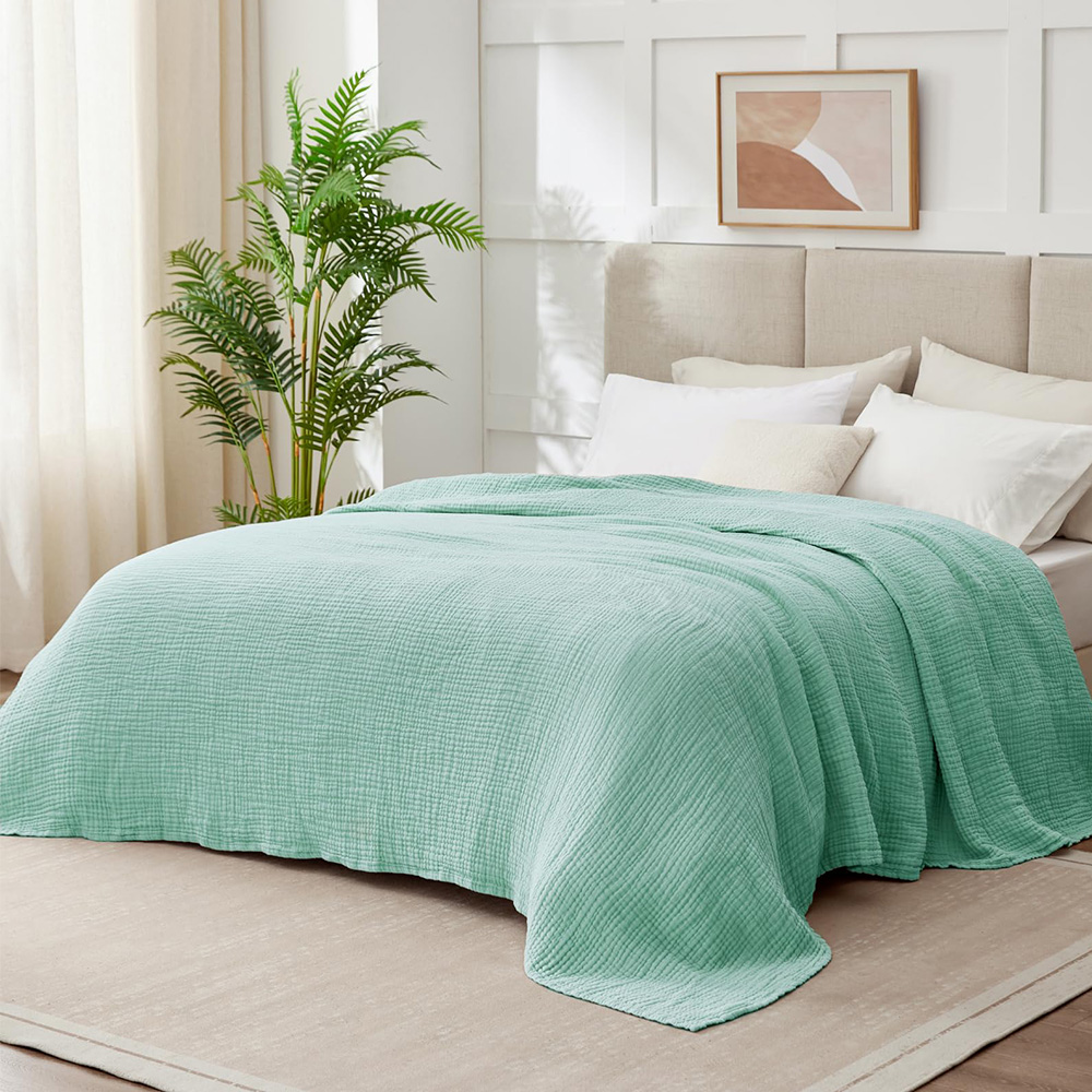 Koce z 6 warstw bawełnianego m – Muslin Cotton Bedspread recenzja i cena