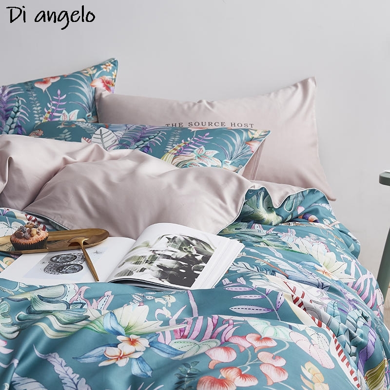 600TC 4-częściowy zestaw pości – Aesthetic Floral Duvet Cover recenzja i cena