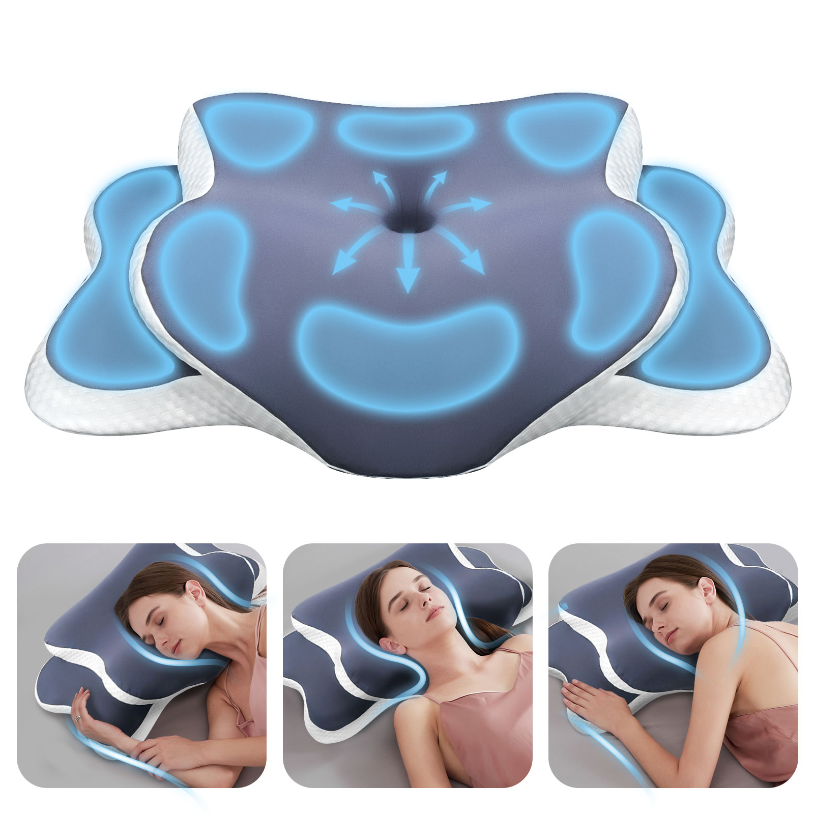 Poduszka z pianki memory, podu – Memory Foam Orthopedic Pillow Neck Pain recenzja i cena