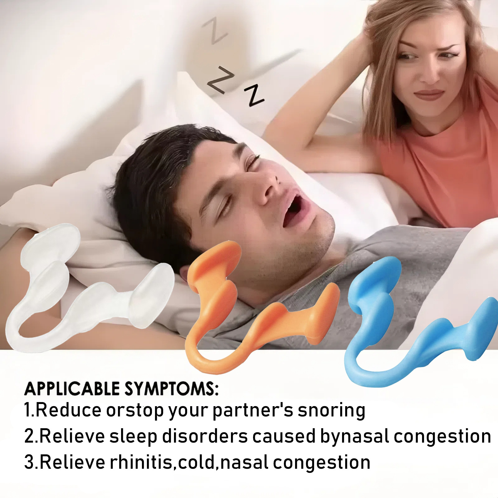 10 SZT. Silikonowe Rozszerzacz – Anti Snore Contour Pillow recenzja i cena