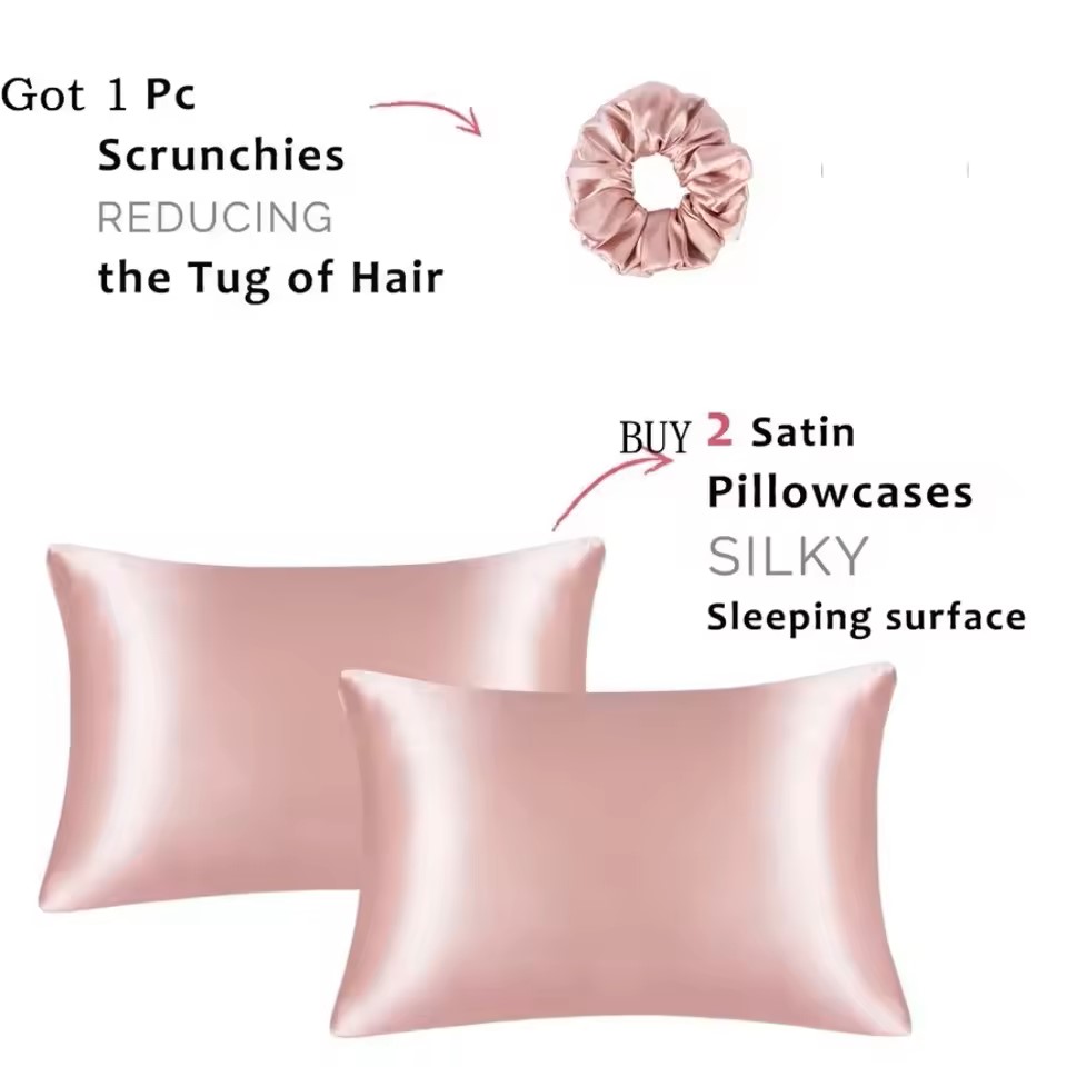 Kuup 1szt Poszewka na poduszkę – Satin Silk Pillowcase Hair Skin recenzja i cena