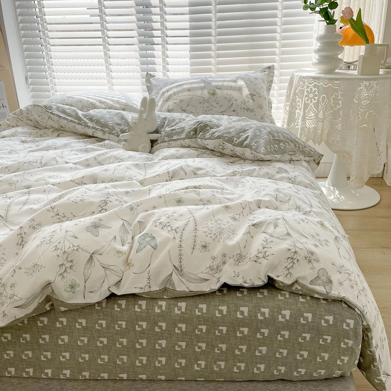 3-częściowy zestaw kołdry ze 1 – Aesthetic Floral Duvet Cover recenzja i cena